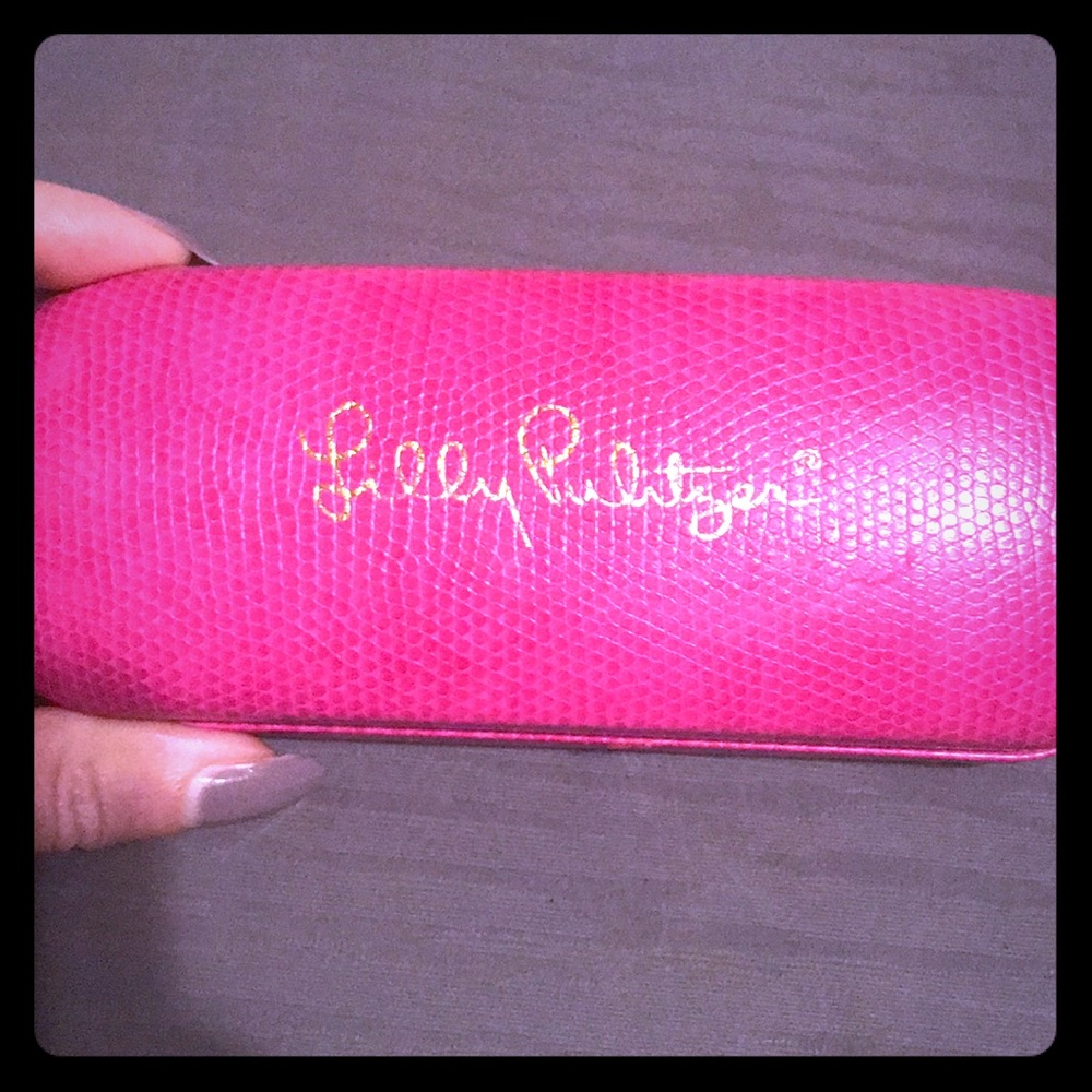 Pink Lilly Pulitzer Glasses Case